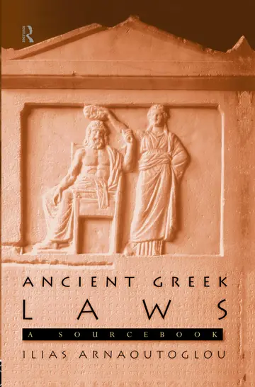 Cover of Ancient Greek Laws