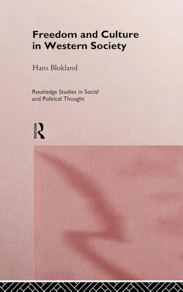 Cover of Freedom and Culture in Western Society