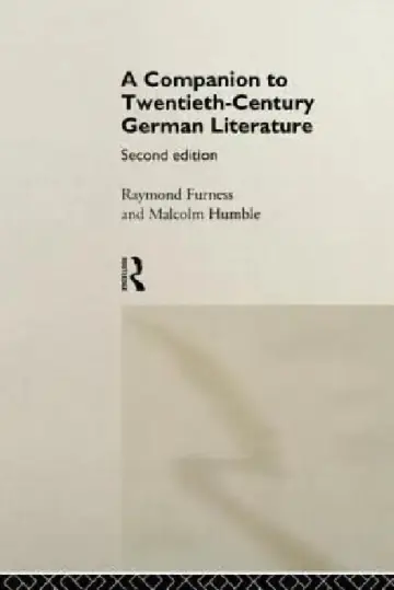 Cover of A Companion to Twentieth-Century German Literature