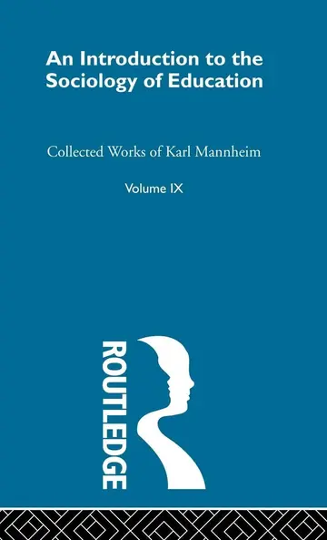Cover of An Introduction to the Sociology of Education