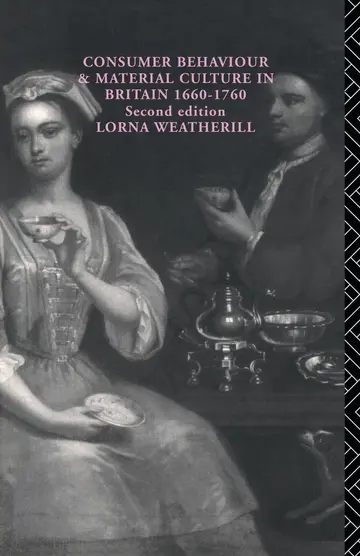 Cover of Consumer Behaviour and Material Culture in Britain, 1660-1760