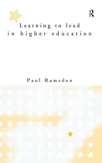 Cover of Learning to Lead in Higher Education