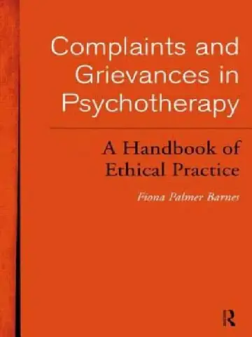 Cover of Complaints and Grievances in Psychotherapy