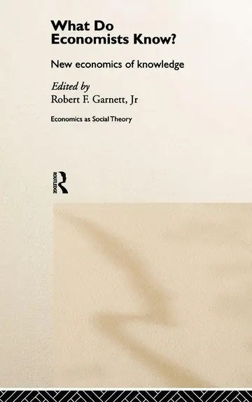 Cover of What Do Economists Know?
