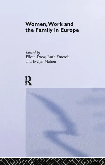 Cover of Women, Work and the Family in Europe