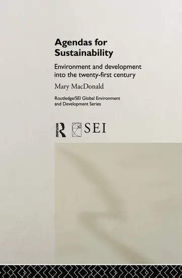Cover of Agendas for Sustainability