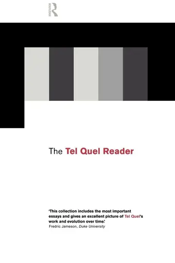 Cover of The Tel Quel Reader