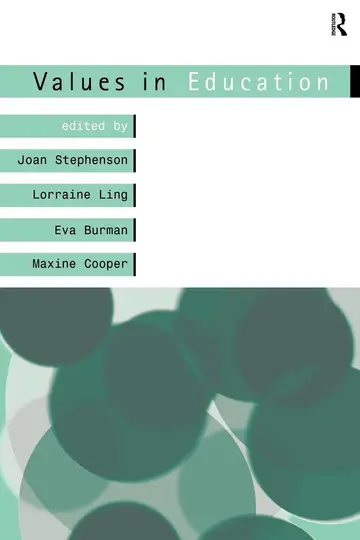 Cover of Values in Education