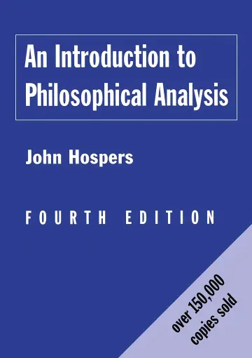 Cover of An Introduction to Philosophical Analysis