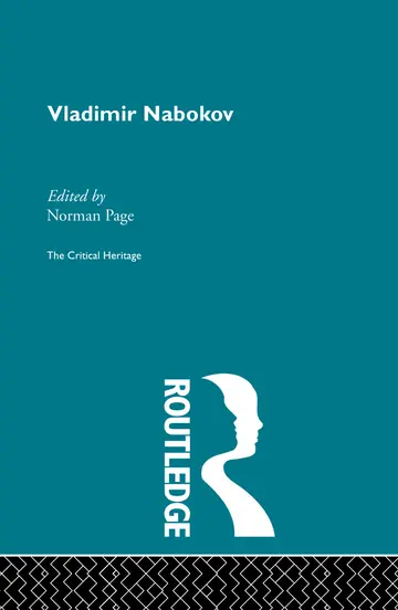 Cover of Vladimir Nabokov