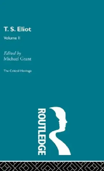 Cover of T.S. Eliot Volume 2