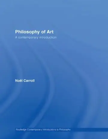 Cover of Philosophy of Art