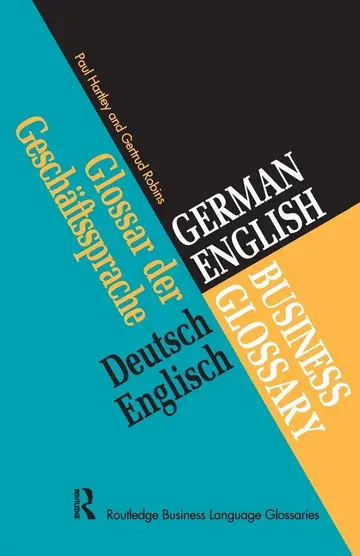 Cover of German/English Business Glossary