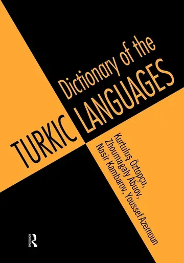 Cover of Dictionary of the Turkic Languages