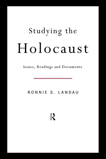 Cover of Studying the Holocaust