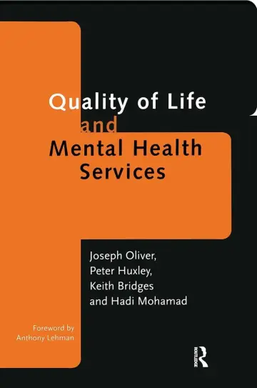 Cover of Quality of Life and Mental Health Services