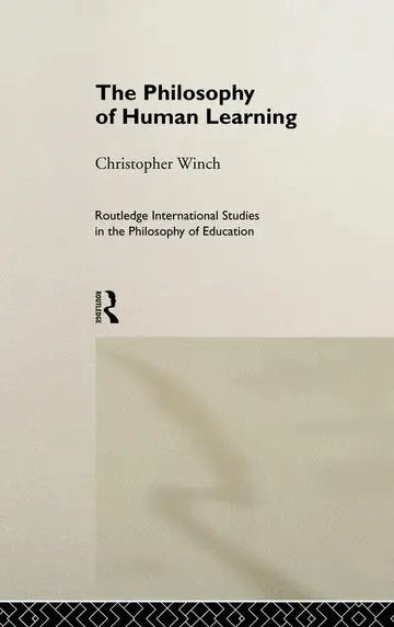 Cover of The Philosophy of Human Learning