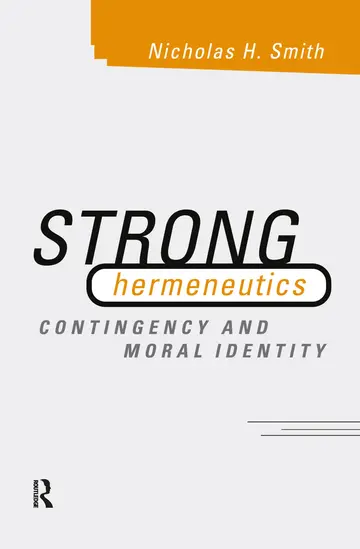 Cover of Strong Hermeneutics