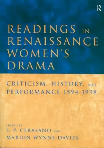 Cover of Readings in Renaissance Women's Drama