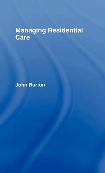 Cover of Managing Residential Care
