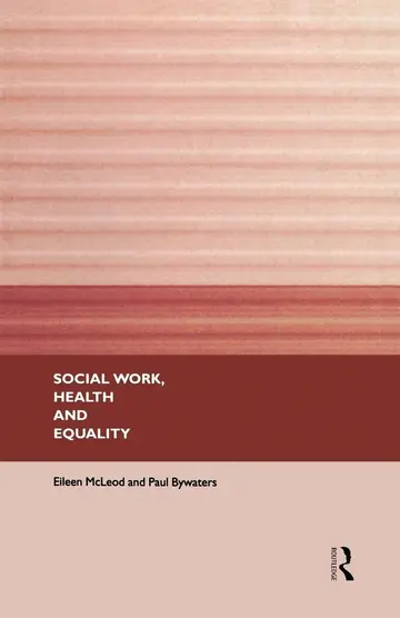 Cover of Social Work, Health and Equality