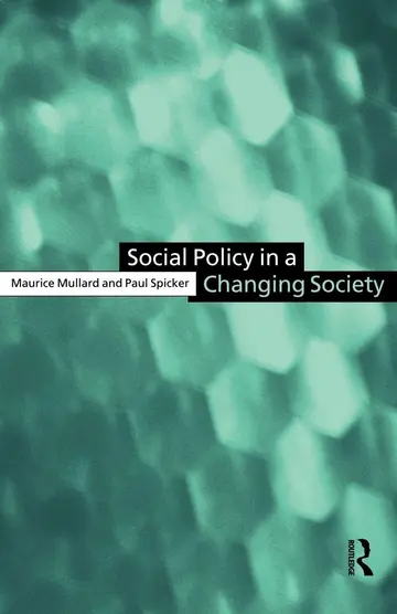 Cover of Social Policy in a Changing Society