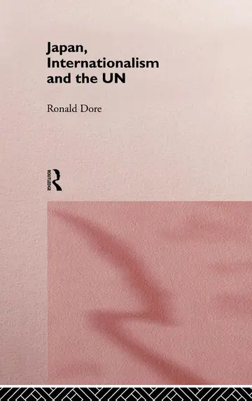 Cover of Japan, Internationalism and the UN