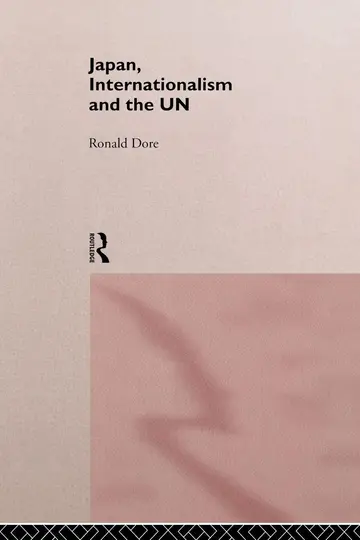 Cover of Japan, Internationalism and the UN