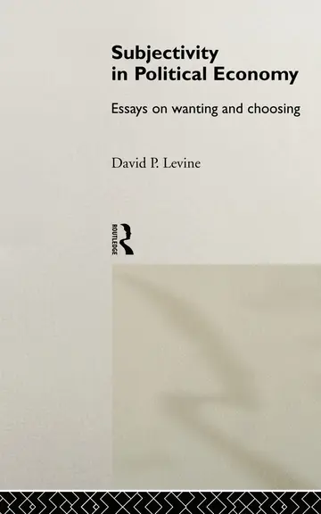 Cover of Subjectivity in Political Economy