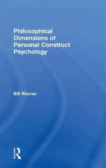 Cover of Philosophical Dimensions of Personal Construct Psychology