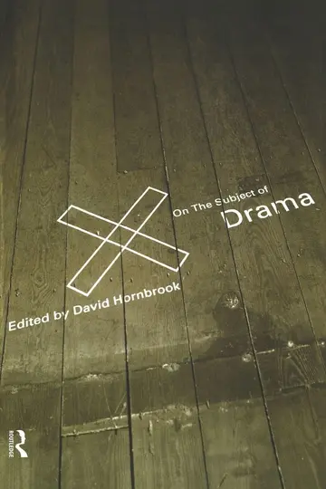 Cover of On the Subject of Drama
