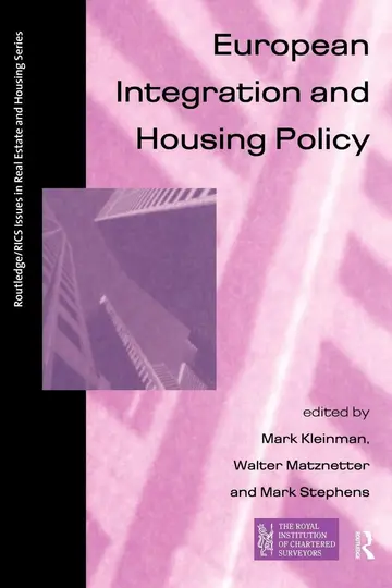 Cover of European Integration and Housing Policy