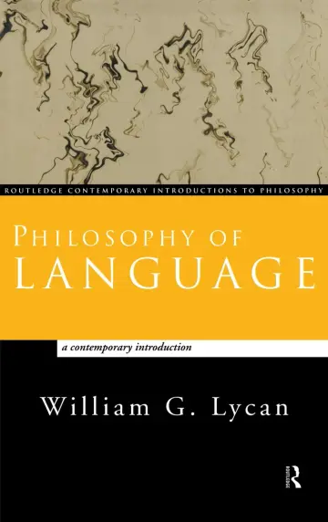 Cover of Philosophy of Language