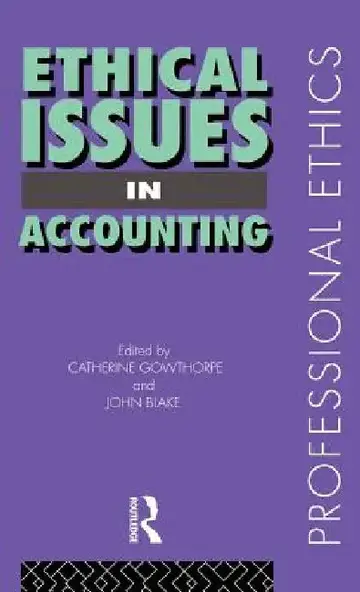 Cover of Ethical Issues in Accounting