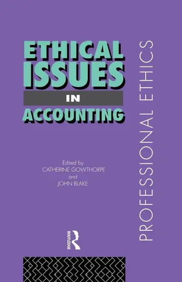 Cover of Ethical Issues in Accounting