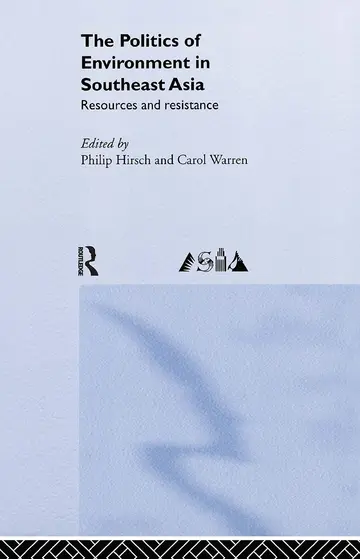 Cover of The Politics of the Environment in Southeast Asia