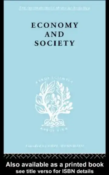 Cover of Economy and Society