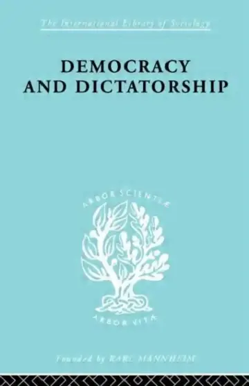 Cover of Democracy and Dictatorship