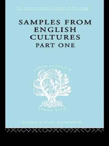 Cover of Samples from English Cultures