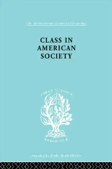 Cover of Class American Socty Ils 103