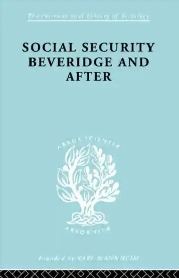 Cover of Social Sec:Beveridge Ils 191