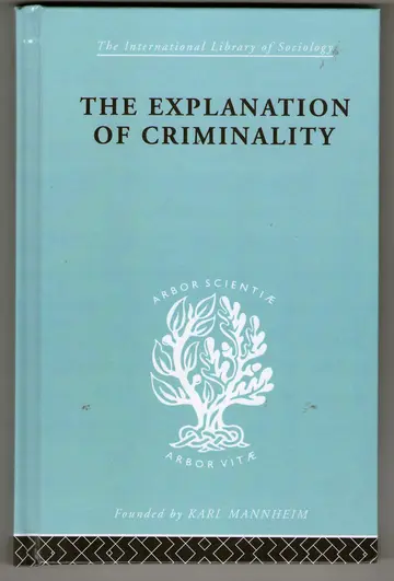 Cover of Explanatn Criminalty Ils 206