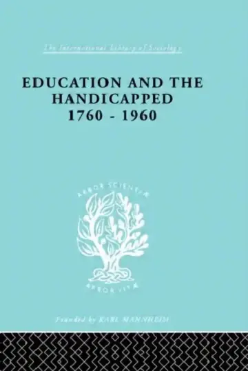 Cover of Education and the Handicapped 1760 - 1960