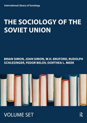 Cover of The Sociology of the Soviet Union