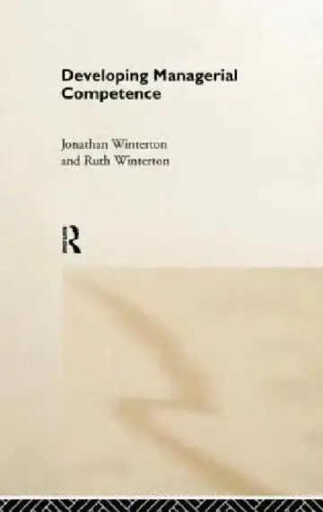 Cover of Developing Managerial Competence