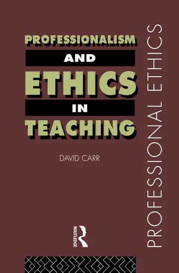 Cover of Professionalism and Ethics in Teaching