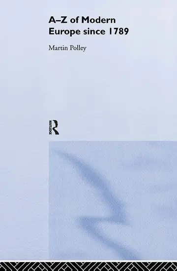 Cover of A-Z of Modern Europe Since 1789