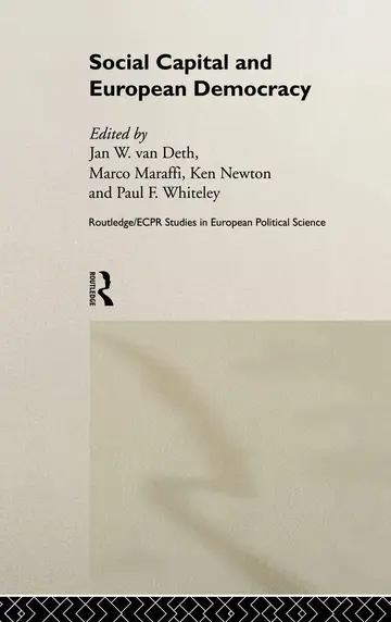 Cover of Social Capital and European Democracy
