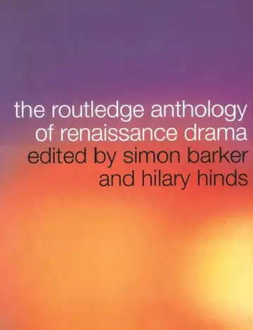Cover of The Routledge Anthology of Renaissance Drama