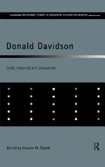 Cover of Donald Davidson